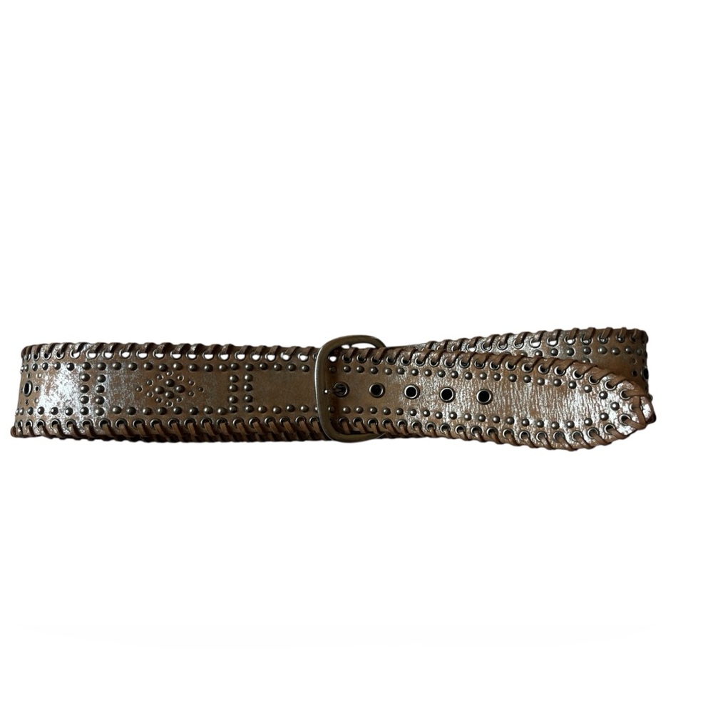 VINTAGE CALVIN KLEIN JEANS STUDDED THICK BOHO BELT XL WOMENS LAYERING FESTIVAL